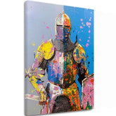 Immagine GRAFFITI KNIGHT | Tela italiana